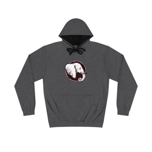 Elephant Unisex Varsity Hoodie - Image 4