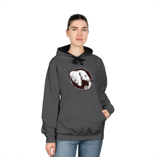 Elephant Unisex Varsity Hoodie - Image 6